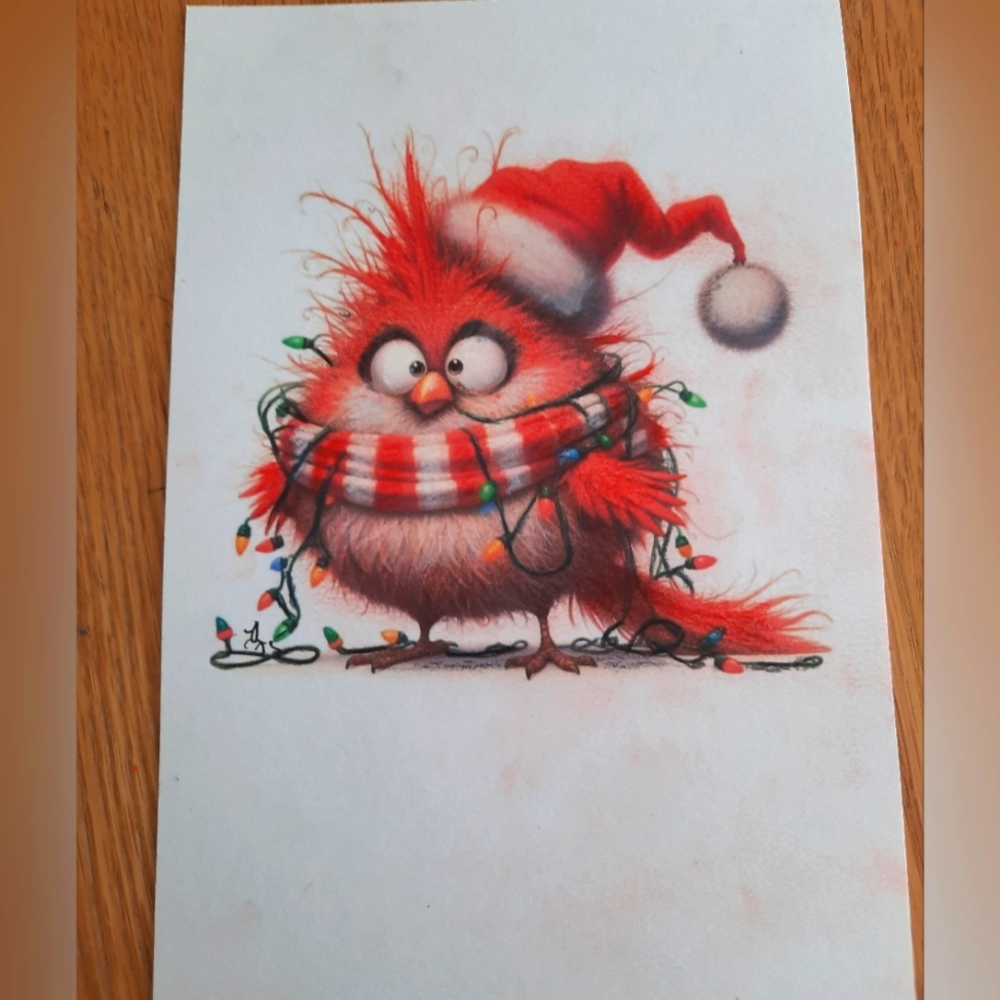 3 For 30$ - Hand Drawing Art - 5 X 7 With Enveloppe - Handmade Card